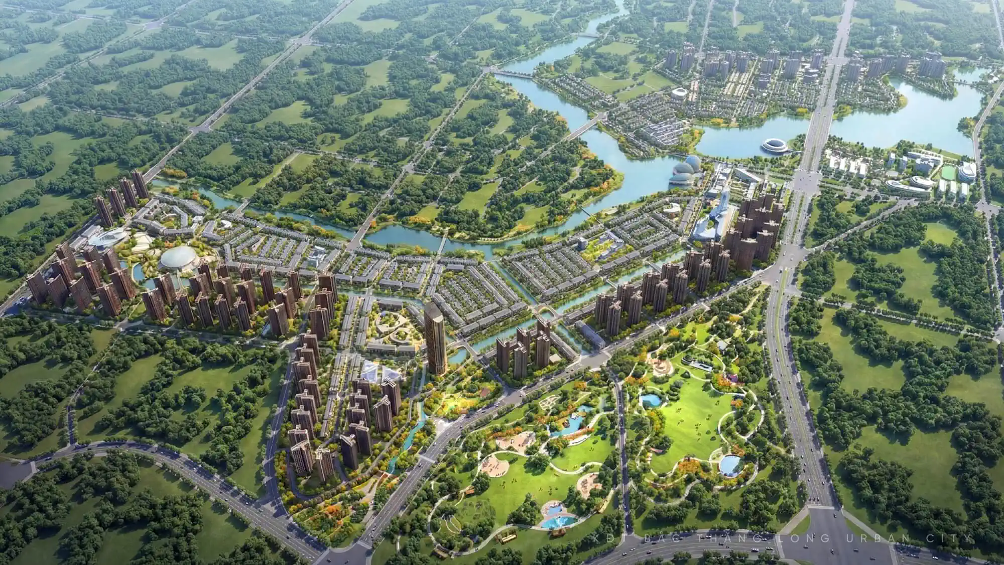 Phối cảnh đô thị 1 Handico Sunshine New Hanoi